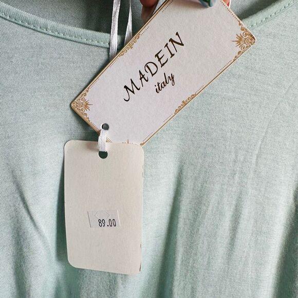 NWT Chic Made In Italy Pastel Long Sleeve Dress - Picture 5 of 8